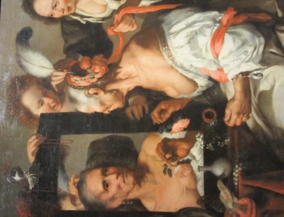 Allegory of Transience (Old Coquette) by Bernardo Strozzi